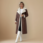 Winter Leren Dubbelkraag Jas Jelle Jora Mode