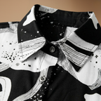 Dames blouse met print en lange mouwen met knoopsluiting Jelle Jora Mode