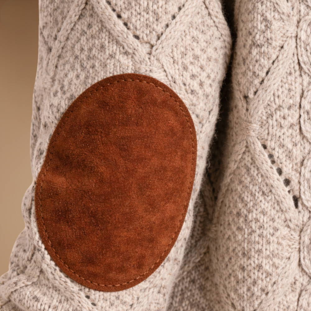 Oversized lange gebreide vestjas met capuchon voor dames Jelle Jora Mode