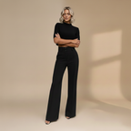 Tweedelige crop top en wijde broek voor dames Jelle Jora Mode