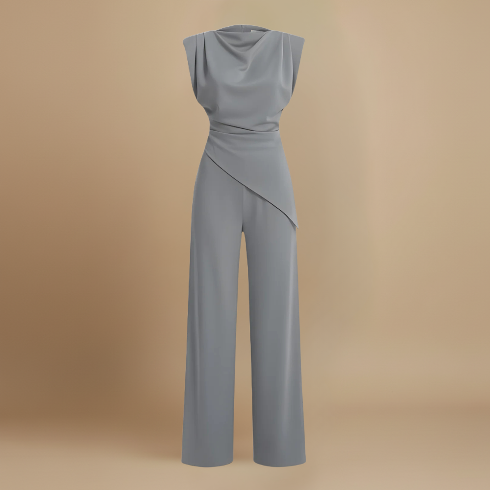 Damespak met hoge taille en wijde pijpen Jelle Jora Mode