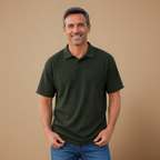 Heren casual poloshirt met korte mouwen en structuur Jelle Jora Mode