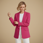 Damesblazer met rechte snit en lange mouwen Jelle Jora Mode