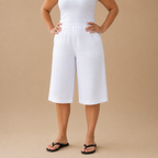 Dames bermudashorts met elastische tailleband Jelle Jora Mode