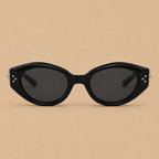 Dames cat-eye-zonnebril met metalen accenten Jelle Jora Mode