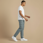 Casual Cargobroek met Trekkoord en Meerdere Zakken Jelle Jora Mode