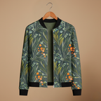 Casual bomberjack met bloemen print Jelle Jora Mode
