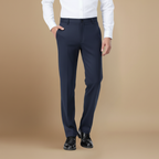 Heren professionele rechte pijpen broek
