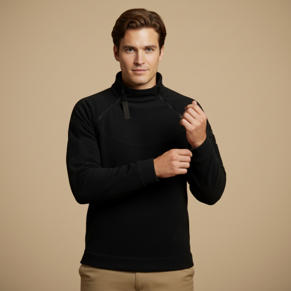 Tactische winddichte polar fleece jas voor heren Jelle Jora Mode