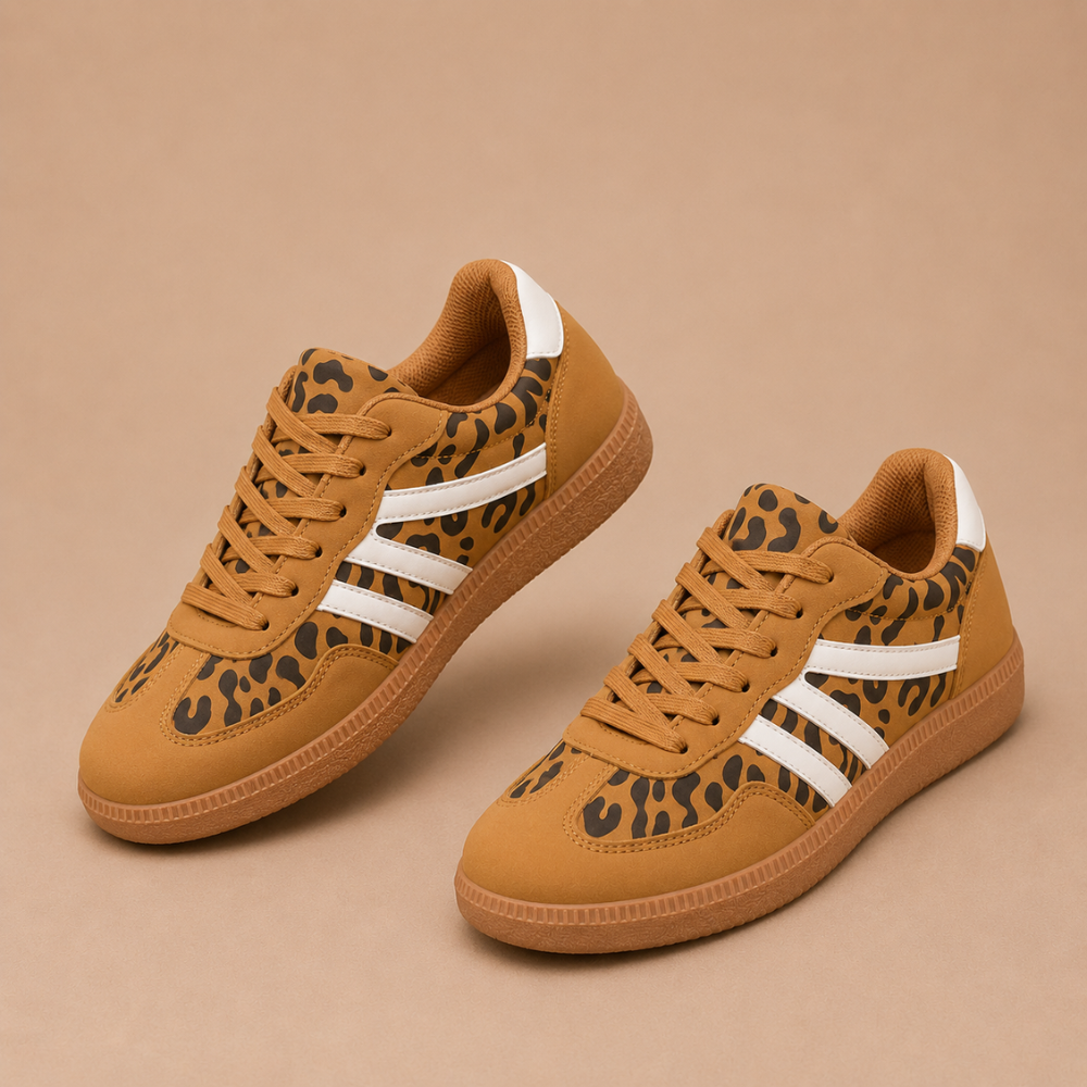Dames klassieke wandelsneakers met veters Jelle Jora Mode