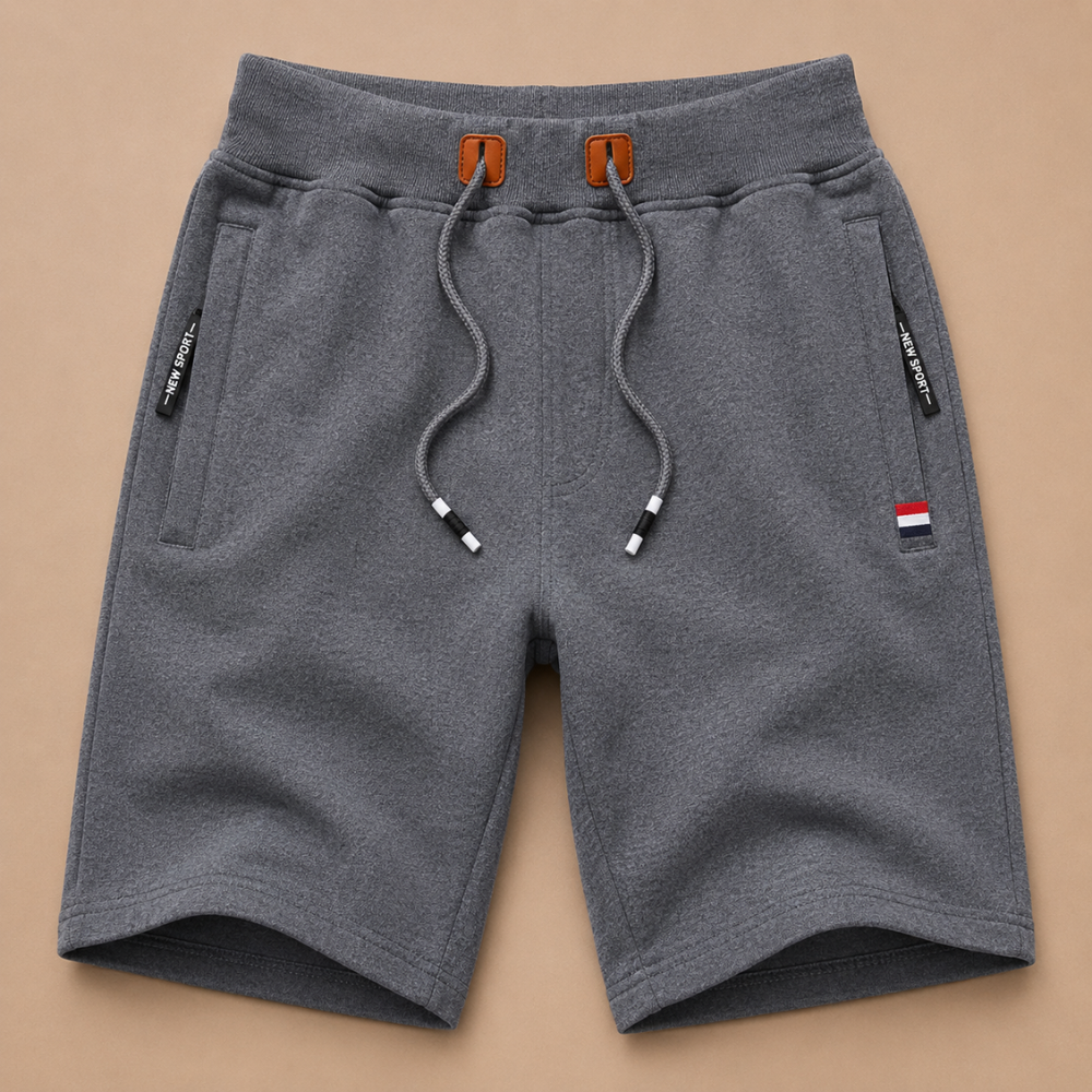 Heren short met trekkoord in een relaxte casual pasvorm Jelle Jora Mode