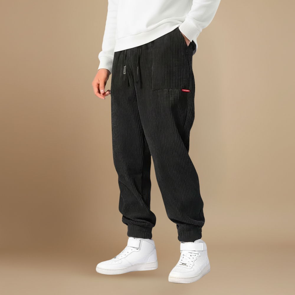 Heren baggy joggingbroek van corduroy