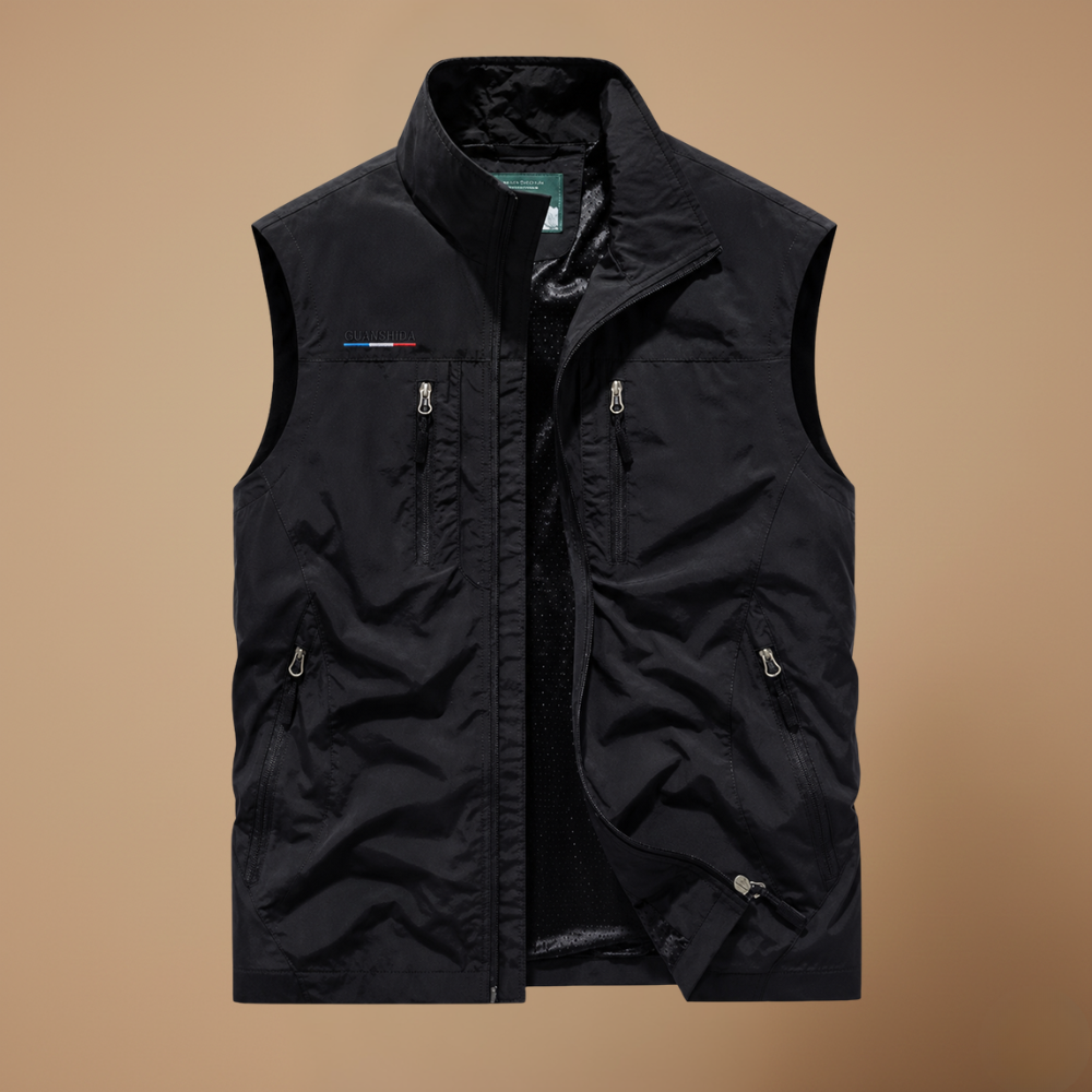 Heren outdoor werkvest met meerdere zakken Jelle Jora Mode