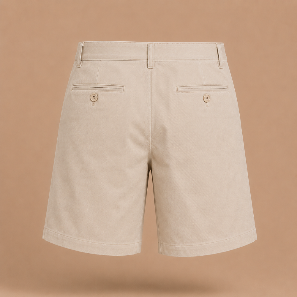 Heren casual short met plooien en middelhoge taille met zakken Jelle Jora Mode