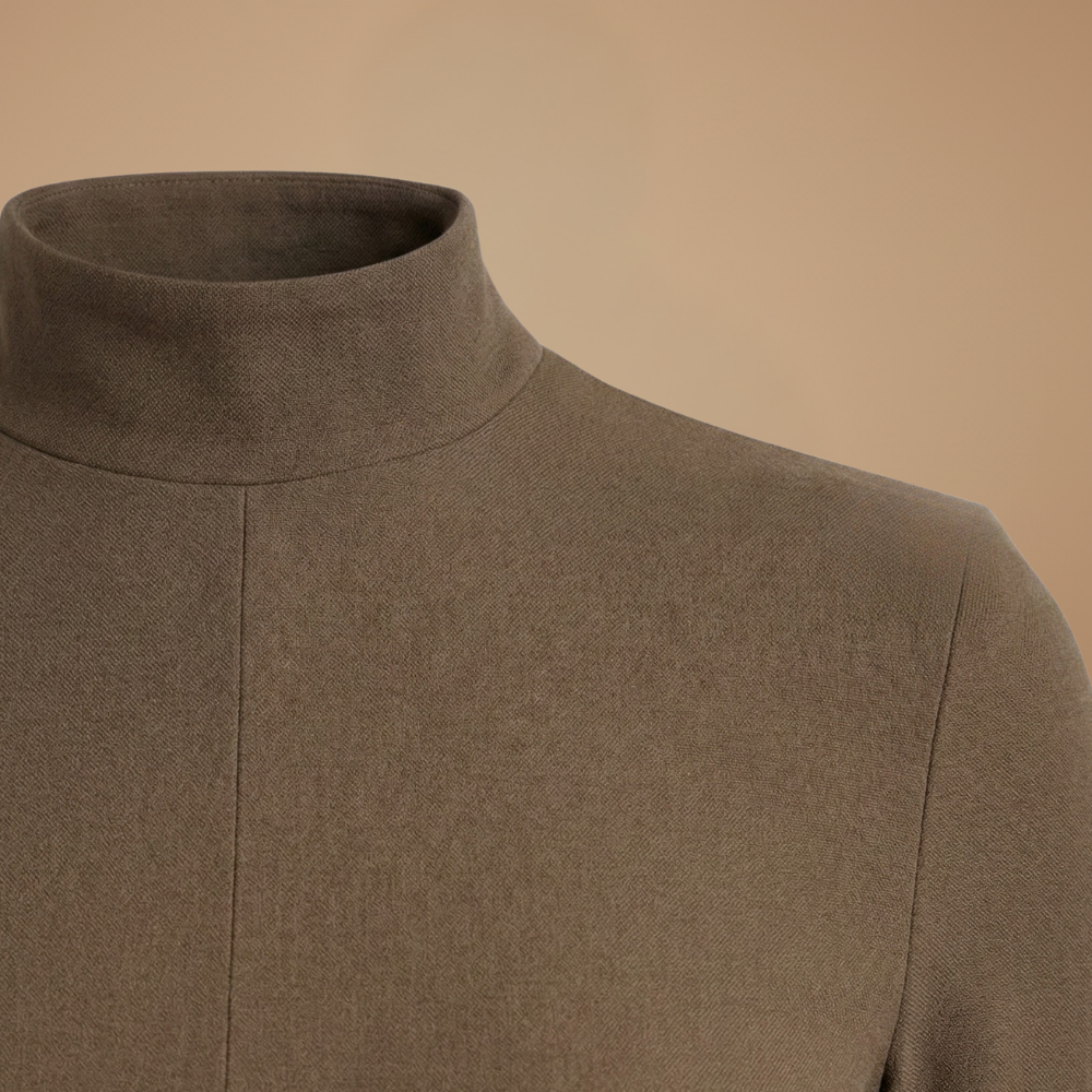 Dames slim fit mini-jurk met lange mouwen en nauwsluitende pasvorm Jelle Jora Mode