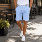 Heren bermudashorts met elastische tailleband en trekkoord Jelle Jora Mode