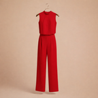 Elegante mouwloze jumpsuit met wijde pijpen Jelle Jora Mode
