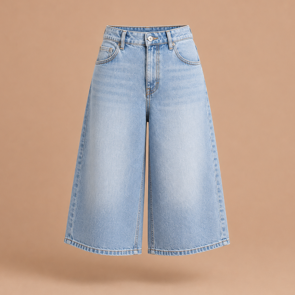 Dames baggy bermuda-short met lage taille Jelle Jora Mode