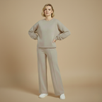 Casual tweedelige set met lange mouwen voor dames Jelle Jora Mode