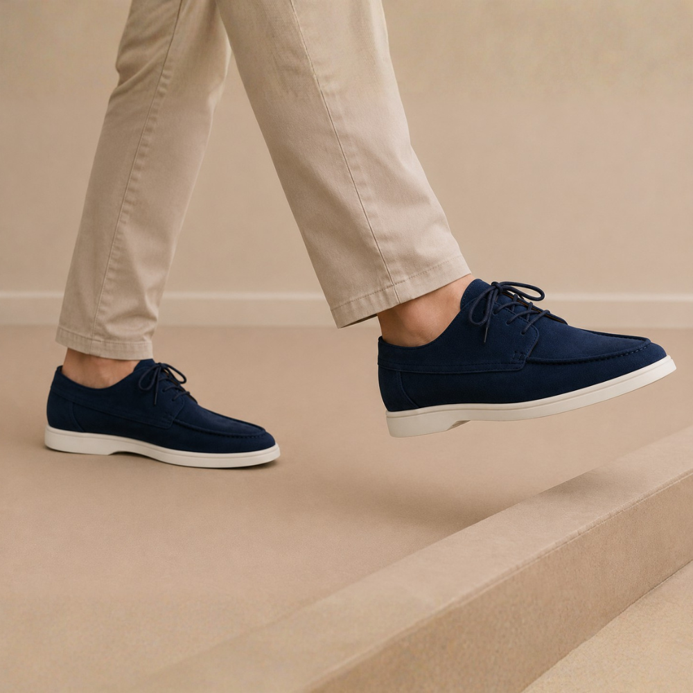 Heren schoenen met veters en lage hak Jelle Jora Mode