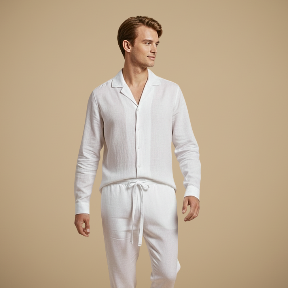 Herenpak met overhemd met lange mouwen en broek Jelle Jora Mode