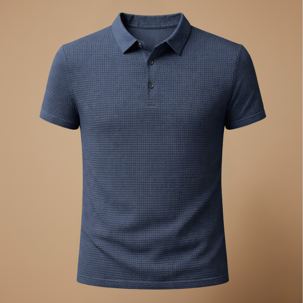 Heren ademend casual T-shirt met korte mouwen en structuur Jelle Jora Mode