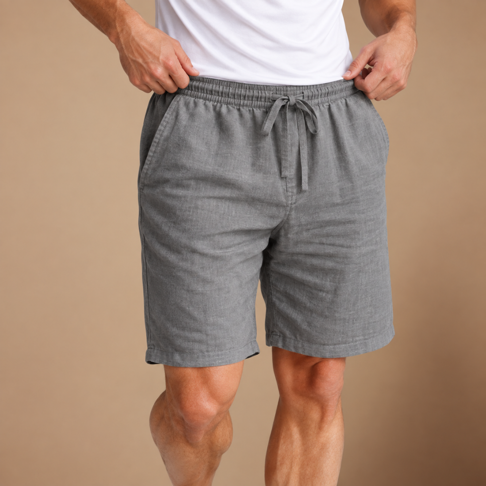 Heren ademende casual korte broek met trekkoord Jelle Jora Mode