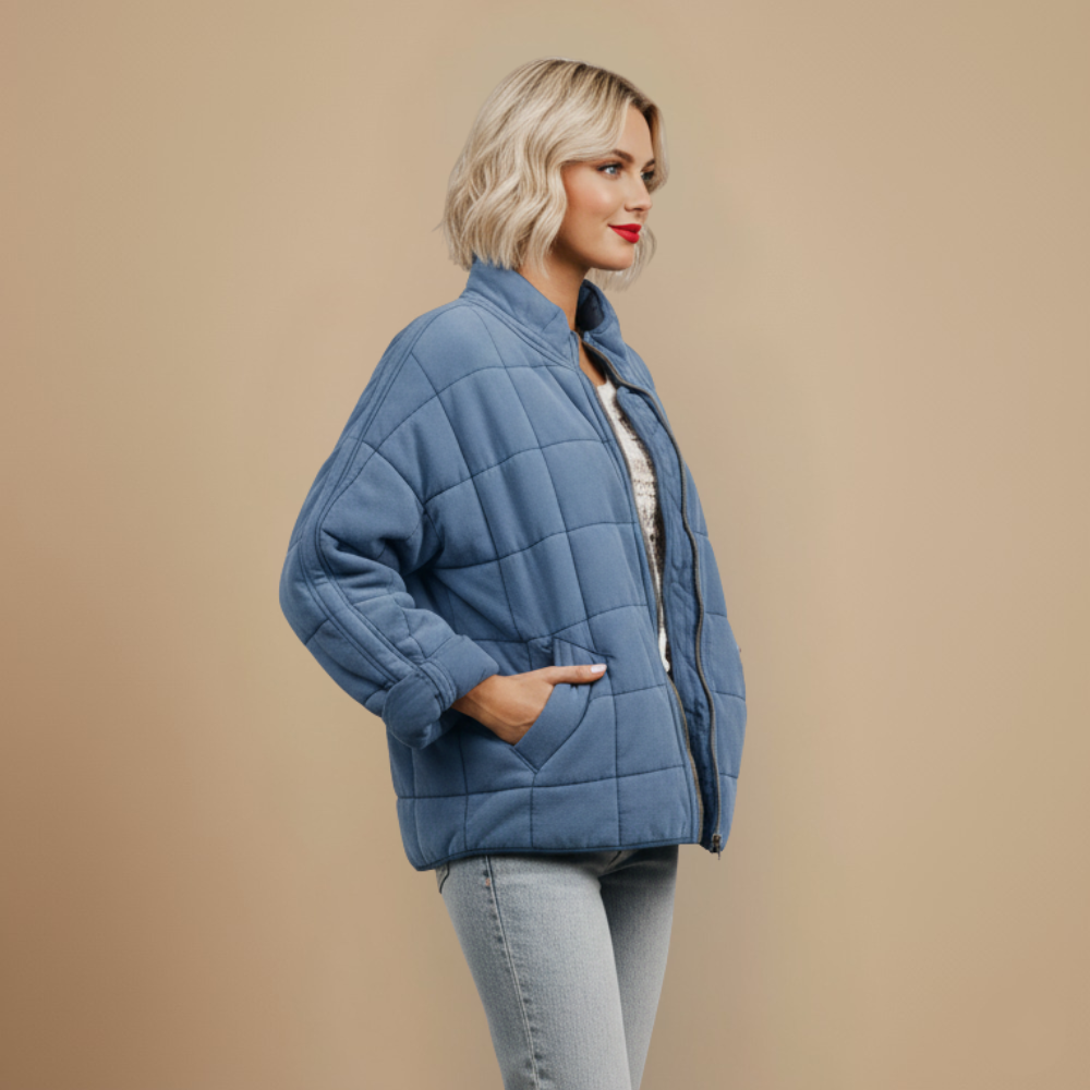 Casual warme katoenen gewatteerde parka voor dames Jelle Jora Mode