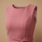 Dames mouwloze A-lijn midi-jurk elegante zomeroutfit Jelle Jora Mode