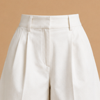 Dames bermudashorts met hoge taille en wijde pijpen Jelle Jora Mode