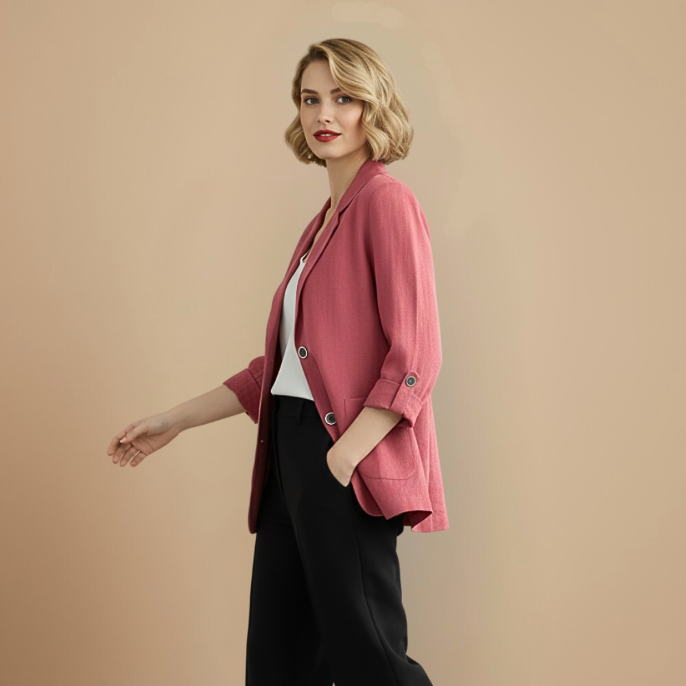 Eenvoudige Casual blazer met Lange mouwen Jelle Jora Mode