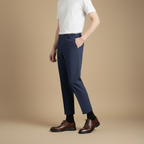 Herenbroek met rechte pijpen voor zakelijk gebruik Jelle Jora Mode