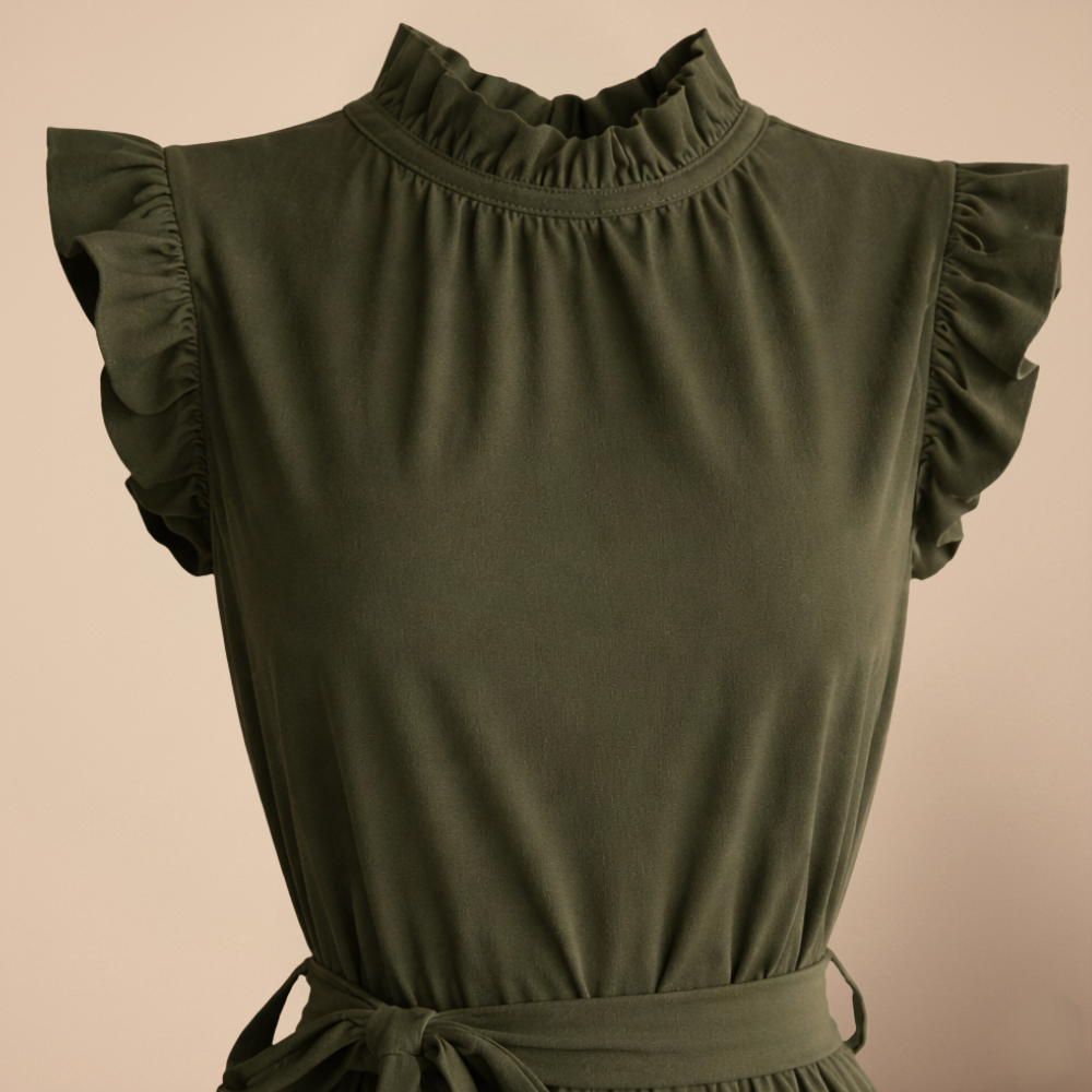 Dames elegante jumpsuit met taille riem en mouwloos ontwerp Jelle Jora Mode