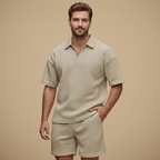 Casual set met korte mouwen voor heren Jelle Jora Mode