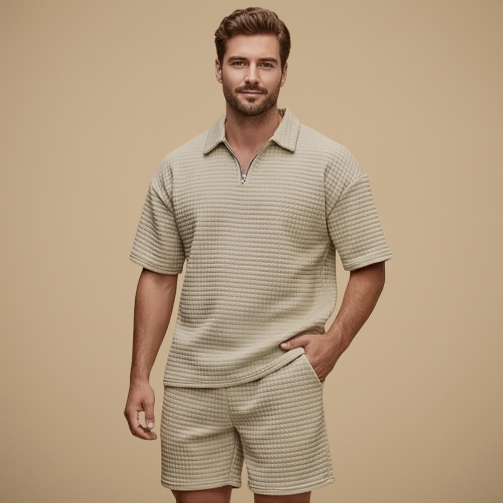 Casual set met korte mouwen voor heren Jelle Jora Mode