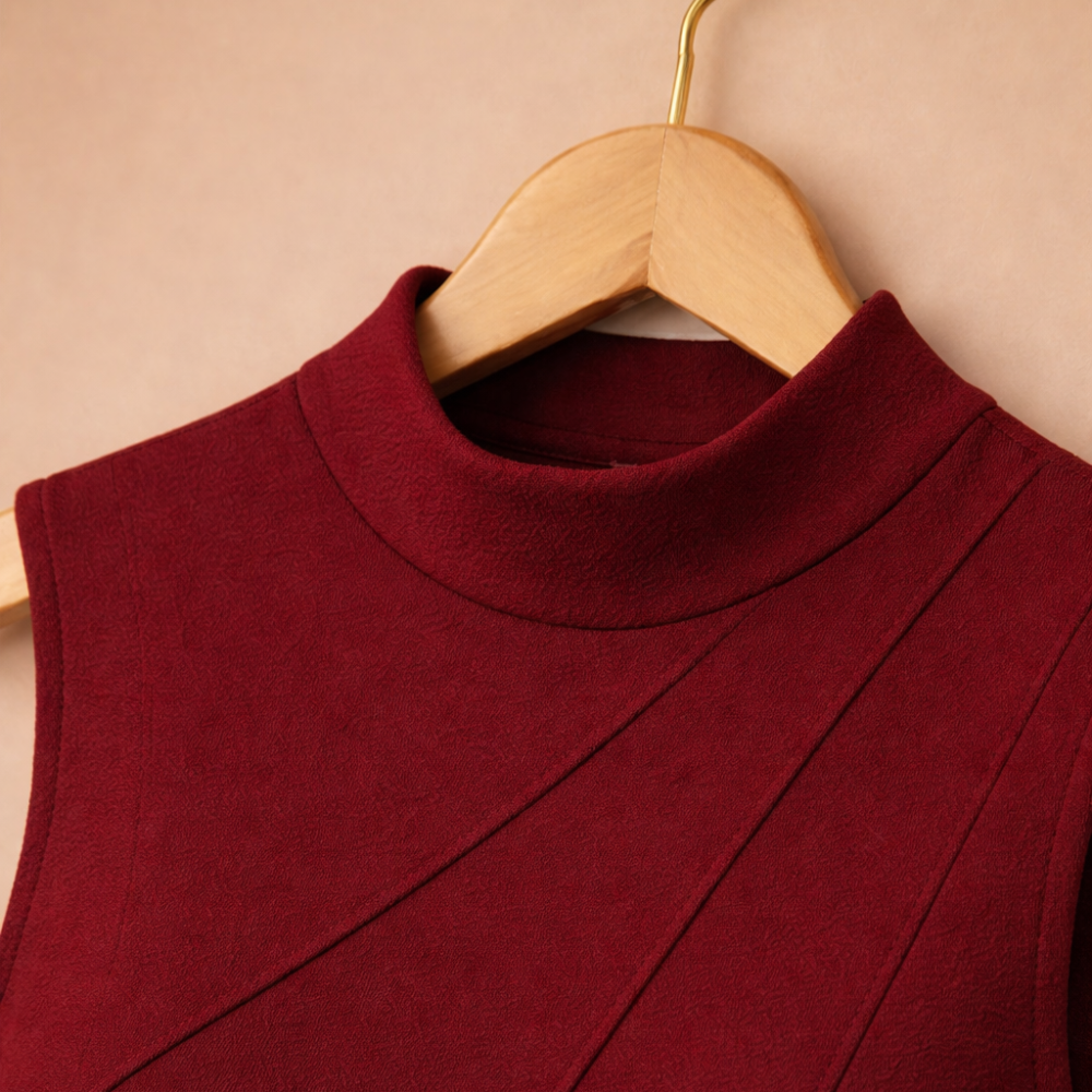 Elegante effen mouwloze top met ronde hals Jelle Jora Mode