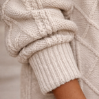 Cardigan met capuchon en kabelstructuur lang model Jelle Jora Mode