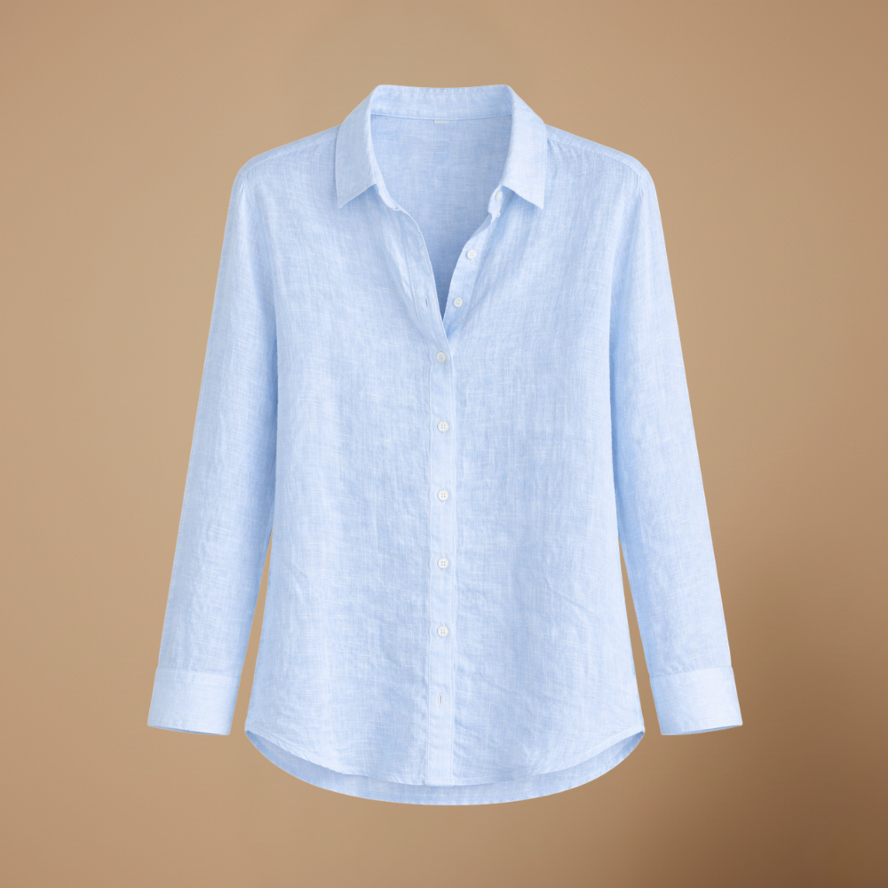 Dames casual slim fit blouse met lange mouwen en knoopsluiting Jelle Jora Mode