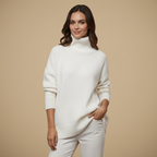 Dikke gebreide oversized coltrui voor dames Jelle Jora Mode