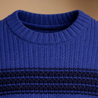 Lichtgewicht rekbare pullover met ronde hals voor heren Jelle Jora Mode