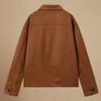 Vintage bruin jasje met revers en enkele knoopsluiting Jelle Jora Mode