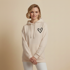 Casual hoodiejack met print voor dames Jelle Jora Mode