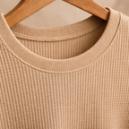 Wafelgebreide top met korte mouwen en korte broek Jelle Jora Mode