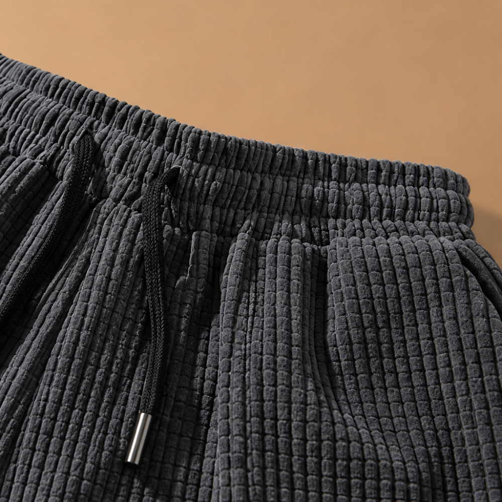 Heren baggy joggingbroek van corduroy Jelle Jora Mode