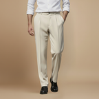 Heren zakelijke casual broek met elastische taille