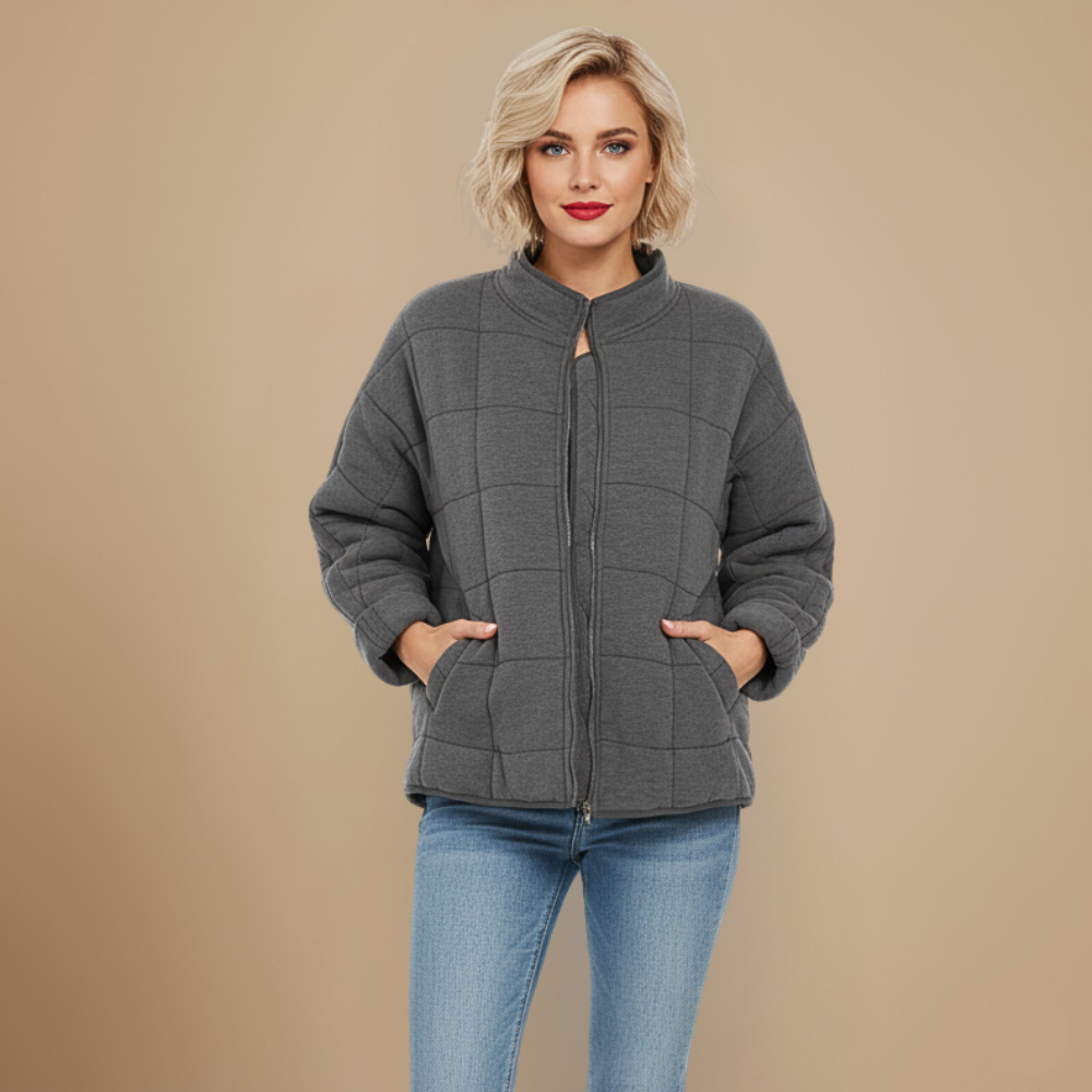 Casual warme katoenen gewatteerde parka voor dames Jelle Jora Mode