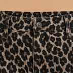 Dames bermudashort met luipaardprint en hoge taille Jelle Jora Mode