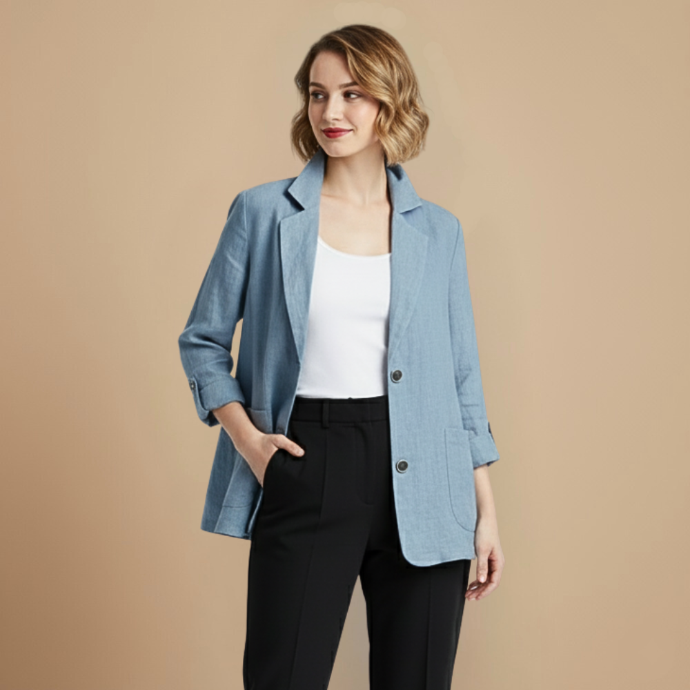 Eenvoudige Casual blazer met Lange mouwen Jelle Jora Mode