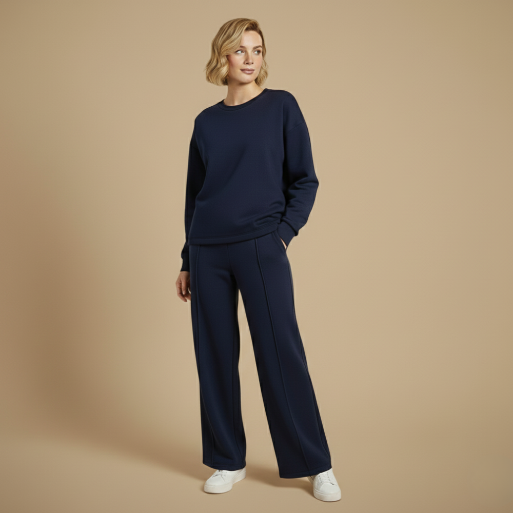 Casual tweedelige set met lange mouwen voor dames Jelle Jora Mode