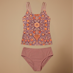 Dames tankini zwempak met patroon tweedelig zwemkleding set Jelle Jora Mode